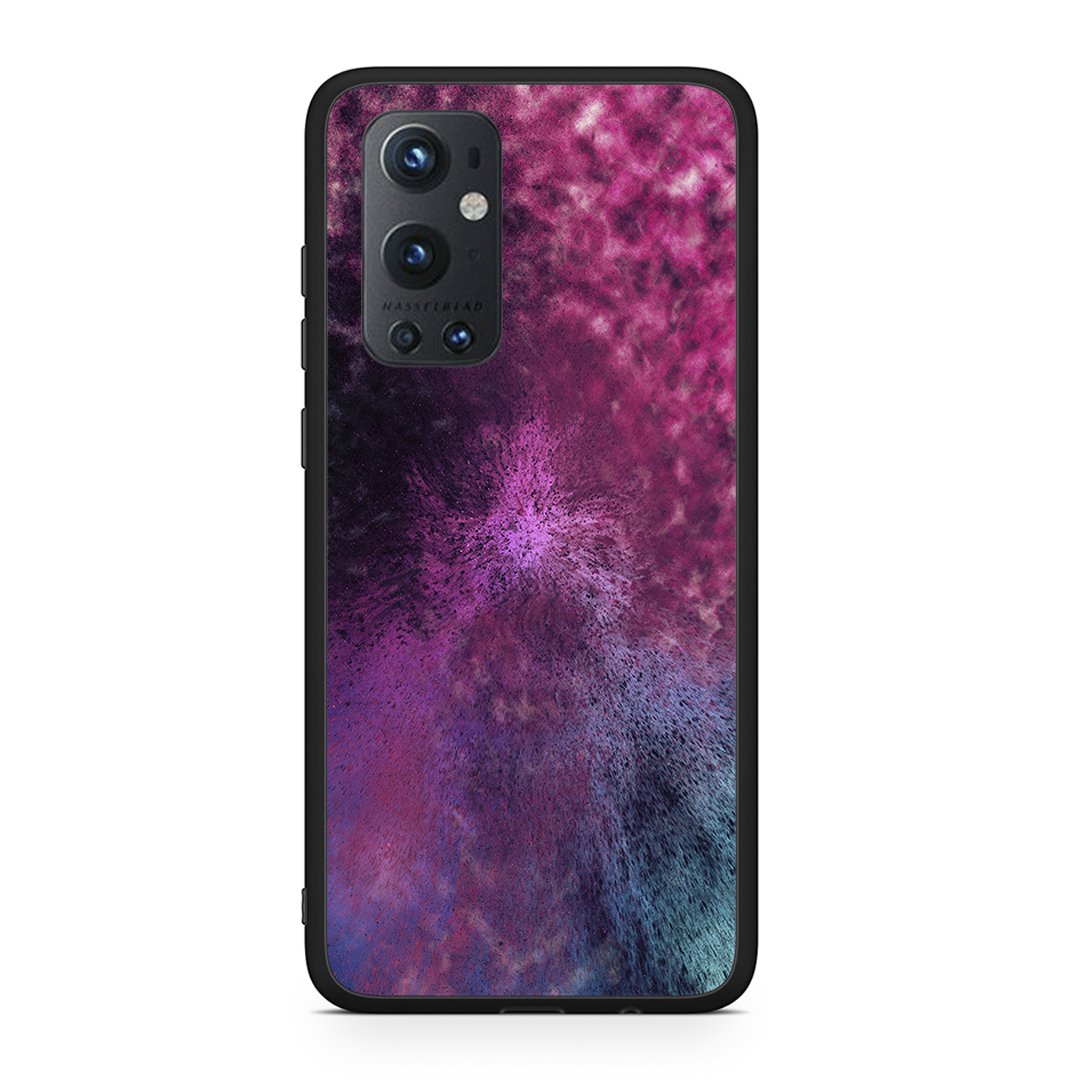 OnePlus 9 Pro Aurora Galaxy θήκη από τη Smartfits με σχέδιο στο πίσω μέρος και μαύρο περίβλημα | Smartphone case with colorful back and black bezels by Smartfits