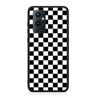 Thumbnail for OnePlus 9 Pro Squares Geometric θήκη από τη Smartfits με σχέδιο στο πίσω μέρος και μαύρο περίβλημα | Smartphone case with colorful back and black bezels by Smartfits