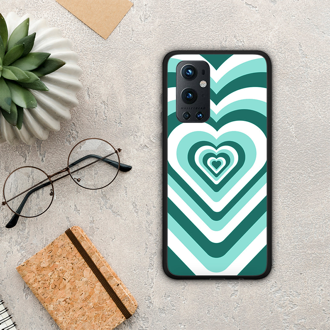 Green Hearts - OnePlus 9 Pro case
