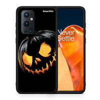 Thumbnail for Θήκη OnePlus 9 Pro Halloween Scary Pumpkin από τη Smartfits με σχέδιο στο πίσω μέρος και μαύρο περίβλημα | OnePlus 9 Pro Halloween Scary Pumpkin case with colorful back and black bezels