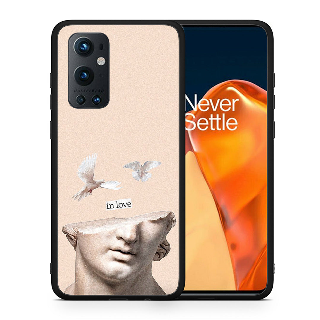 Θήκη OnePlus 9 Pro In Love από τη Smartfits με σχέδιο στο πίσω μέρος και μαύρο περίβλημα | OnePlus 9 Pro In Love case with colorful back and black bezels