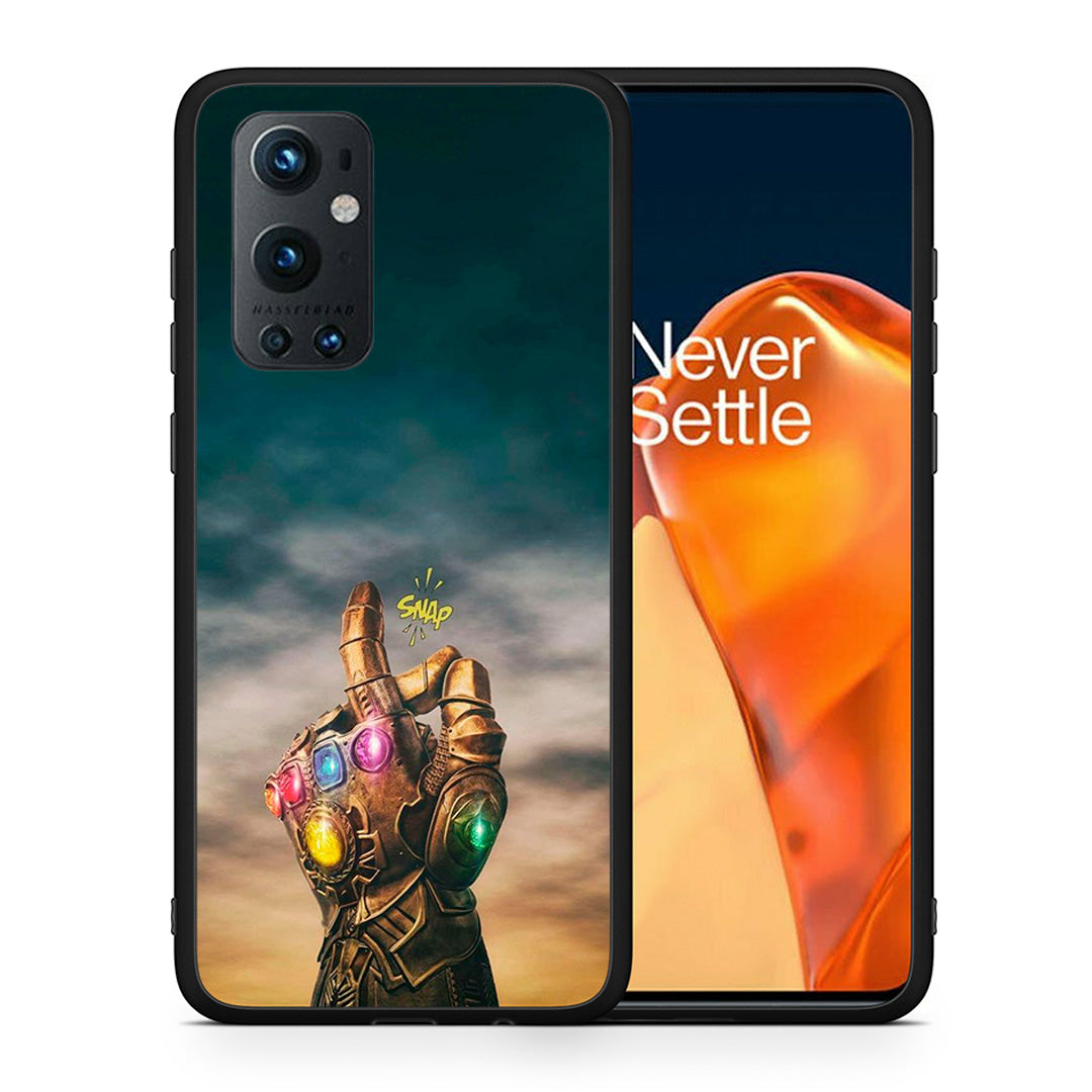 Θήκη OnePlus 9 Pro Infinity Snap από τη Smartfits με σχέδιο στο πίσω μέρος και μαύρο περίβλημα | OnePlus 9 Pro Infinity Snap case with colorful back and black bezels