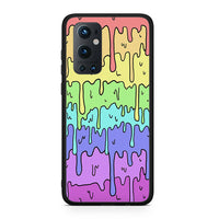 Thumbnail for OnePlus 9 Pro Melting Rainbow θήκη από τη Smartfits με σχέδιο στο πίσω μέρος και μαύρο περίβλημα | Smartphone case with colorful back and black bezels by Smartfits