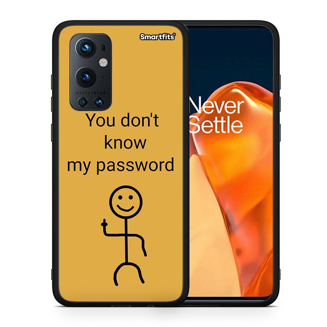 Θήκη OnePlus 9 Pro My Password από τη Smartfits με σχέδιο στο πίσω μέρος και μαύρο περίβλημα | OnePlus 9 Pro My Password case with colorful back and black bezels