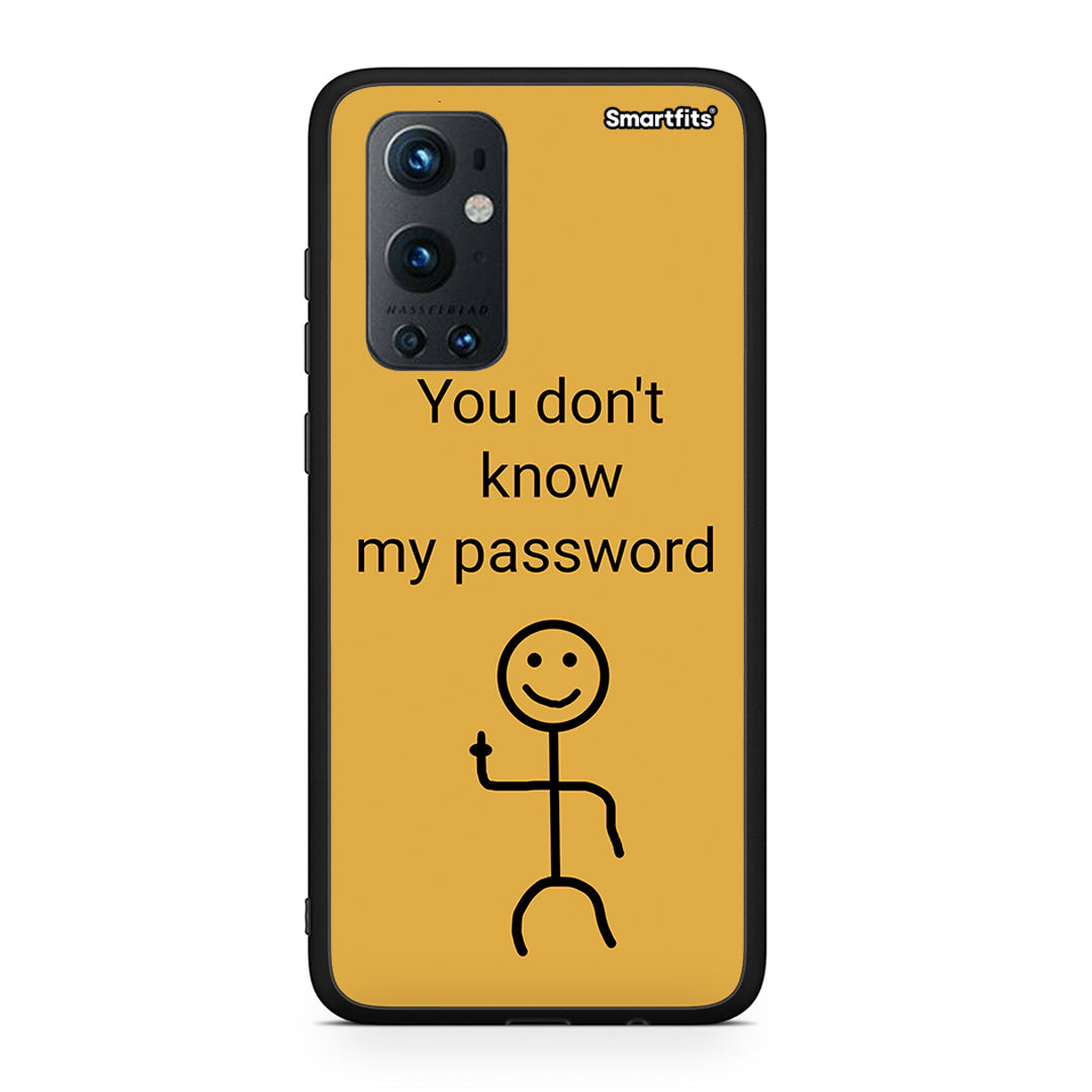 OnePlus 9 Pro My Password Θήκη από τη Smartfits με σχέδιο στο πίσω μέρος και μαύρο περίβλημα | Smartphone case with colorful back and black bezels by Smartfits