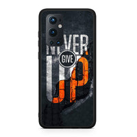 Thumbnail for OnePlus 9 Pro Never Give Up Θήκη Αγίου Βαλεντίνου από τη Smartfits με σχέδιο στο πίσω μέρος και μαύρο περίβλημα | Smartphone case with colorful back and black bezels by Smartfits