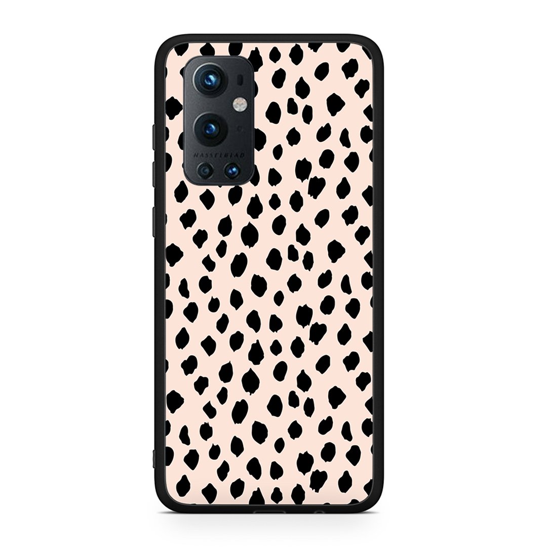 OnePlus 9 Pro New Polka Dots θήκη από τη Smartfits με σχέδιο στο πίσω μέρος και μαύρο περίβλημα | Smartphone case with colorful back and black bezels by Smartfits