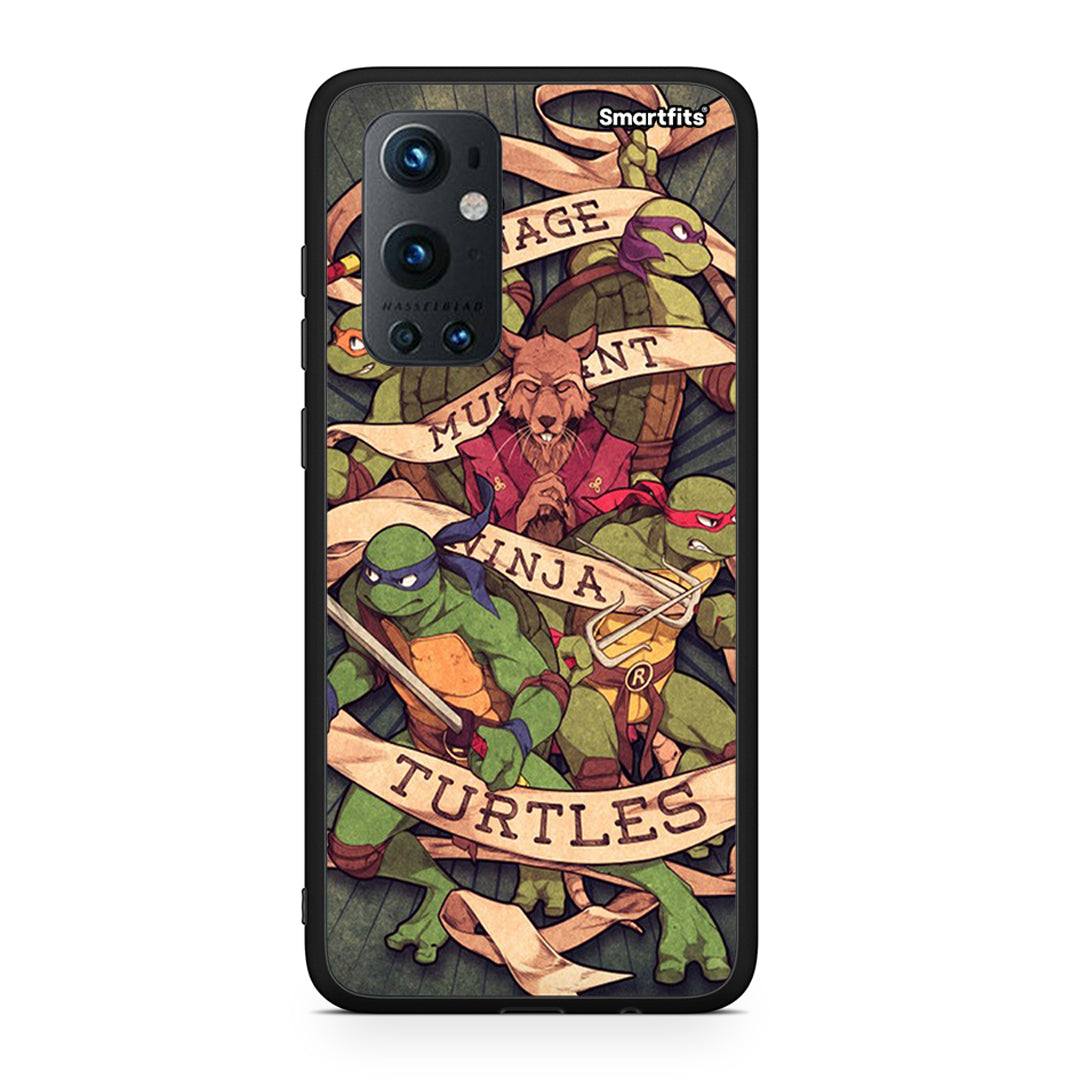 OnePlus 9 Pro Ninja Turtles θήκη από τη Smartfits με σχέδιο στο πίσω μέρος και μαύρο περίβλημα | Smartphone case with colorful back and black bezels by Smartfits
