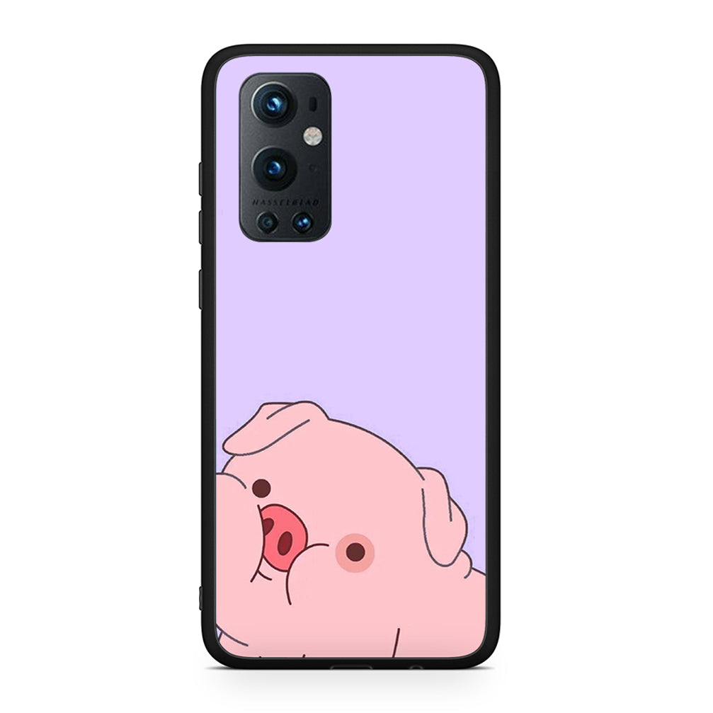 OnePlus 9 Pro Pig Love 2 Θήκη Αγίου Βαλεντίνου από τη Smartfits με σχέδιο στο πίσω μέρος και μαύρο περίβλημα | Smartphone case with colorful back and black bezels by Smartfits