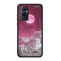 Thumbnail for OnePlus 9 Pro Pink Moon Θήκη από τη Smartfits με σχέδιο στο πίσω μέρος και μαύρο περίβλημα | Smartphone case with colorful back and black bezels by Smartfits