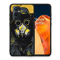 Thumbnail for Θήκη OnePlus 9 Pro Mask PopArt από τη Smartfits με σχέδιο στο πίσω μέρος και μαύρο περίβλημα | OnePlus 9 Pro Mask PopArt case with colorful back and black bezels