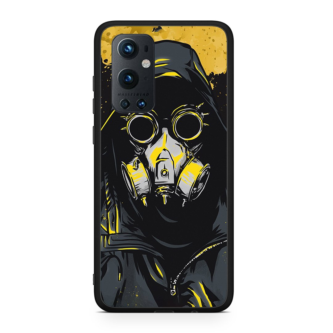 OnePlus 9 Pro Mask PopArt θήκη από τη Smartfits με σχέδιο στο πίσω μέρος και μαύρο περίβλημα | Smartphone case with colorful back and black bezels by Smartfits