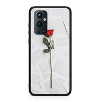Thumbnail for OnePlus 9 Pro Red Rose θήκη από τη Smartfits με σχέδιο στο πίσω μέρος και μαύρο περίβλημα | Smartphone case with colorful back and black bezels by Smartfits