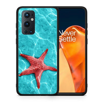 Thumbnail for Θήκη OnePlus 9 Pro Red Starfish από τη Smartfits με σχέδιο στο πίσω μέρος και μαύρο περίβλημα | OnePlus 9 Pro Red Starfish case with colorful back and black bezels
