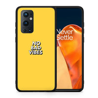 Thumbnail for Θήκη OnePlus 9 Pro Vibes Text από τη Smartfits με σχέδιο στο πίσω μέρος και μαύρο περίβλημα | OnePlus 9 Pro Vibes Text case with colorful back and black bezels