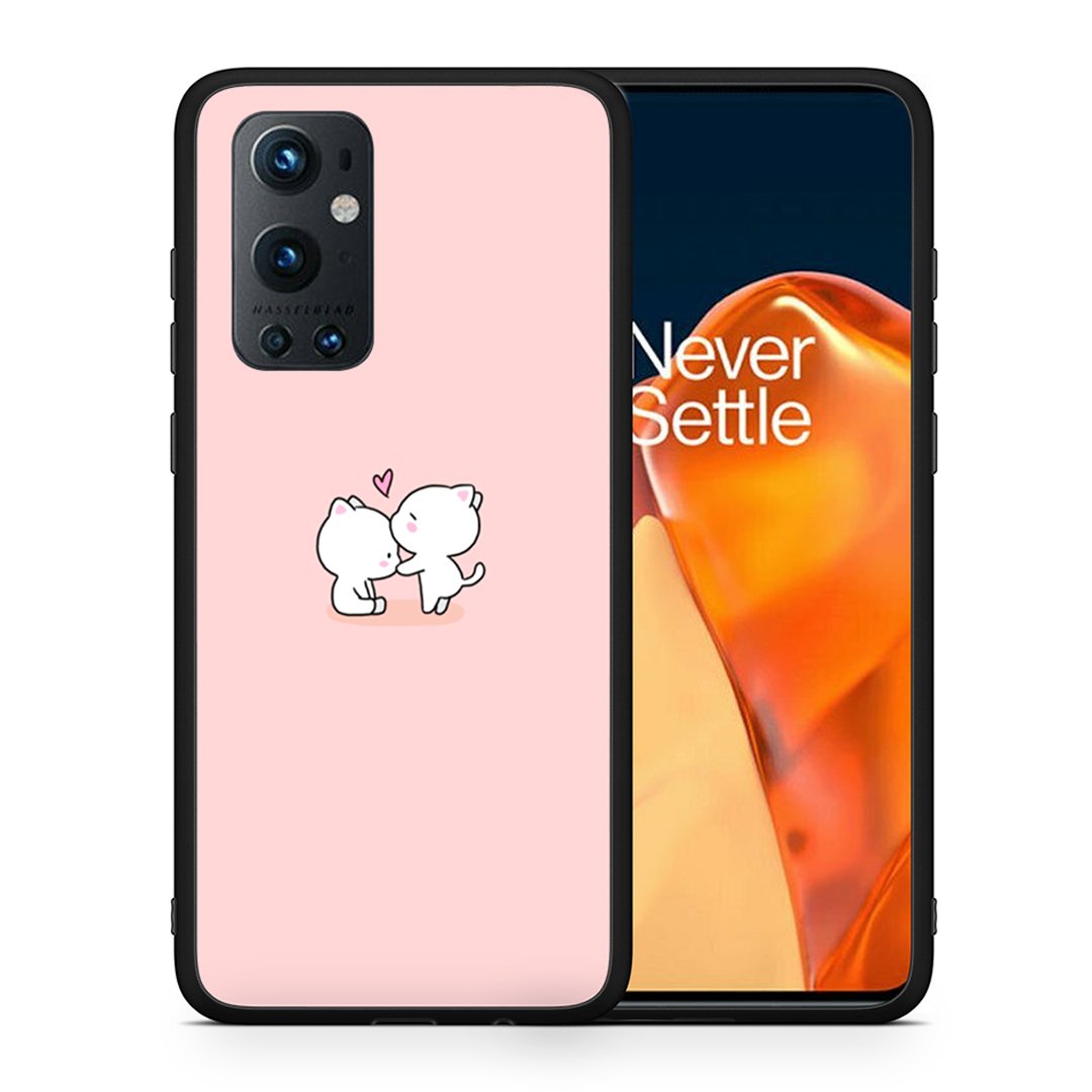 Θήκη OnePlus 9 Pro Love Valentine από τη Smartfits με σχέδιο στο πίσω μέρος και μαύρο περίβλημα | OnePlus 9 Pro Love Valentine case with colorful back and black bezels