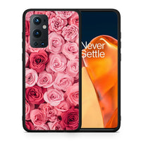 Thumbnail for Θήκη OnePlus 9 Pro RoseGarden Valentine από τη Smartfits με σχέδιο στο πίσω μέρος και μαύρο περίβλημα | OnePlus 9 Pro RoseGarden Valentine case with colorful back and black bezels