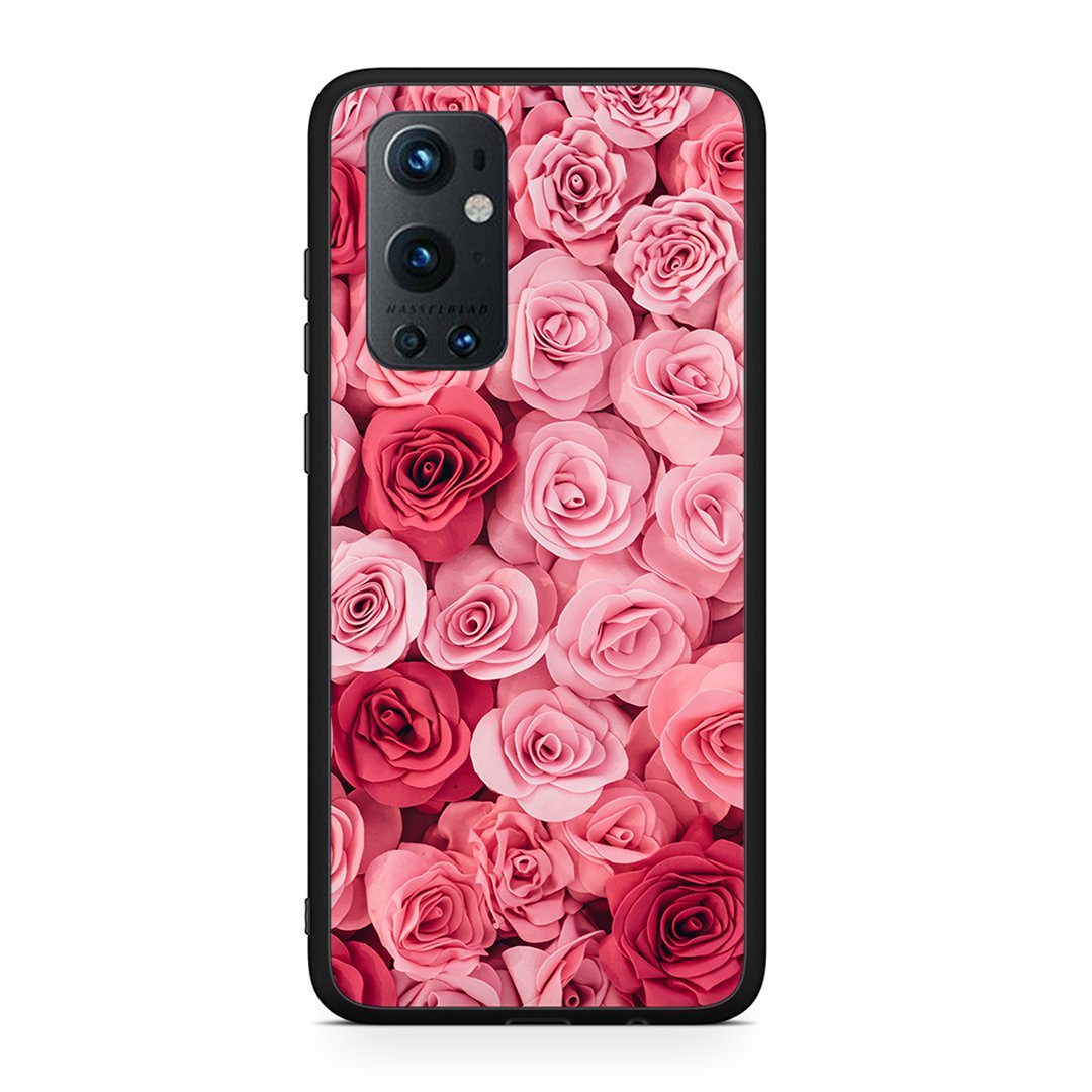 OnePlus 9 Pro RoseGarden Valentine θήκη από τη Smartfits με σχέδιο στο πίσω μέρος και μαύρο περίβλημα | Smartphone case with colorful back and black bezels by Smartfits