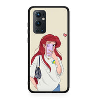 Thumbnail for OnePlus 9 Pro Walking Mermaid Θήκη από τη Smartfits με σχέδιο στο πίσω μέρος και μαύρο περίβλημα | Smartphone case with colorful back and black bezels by Smartfits