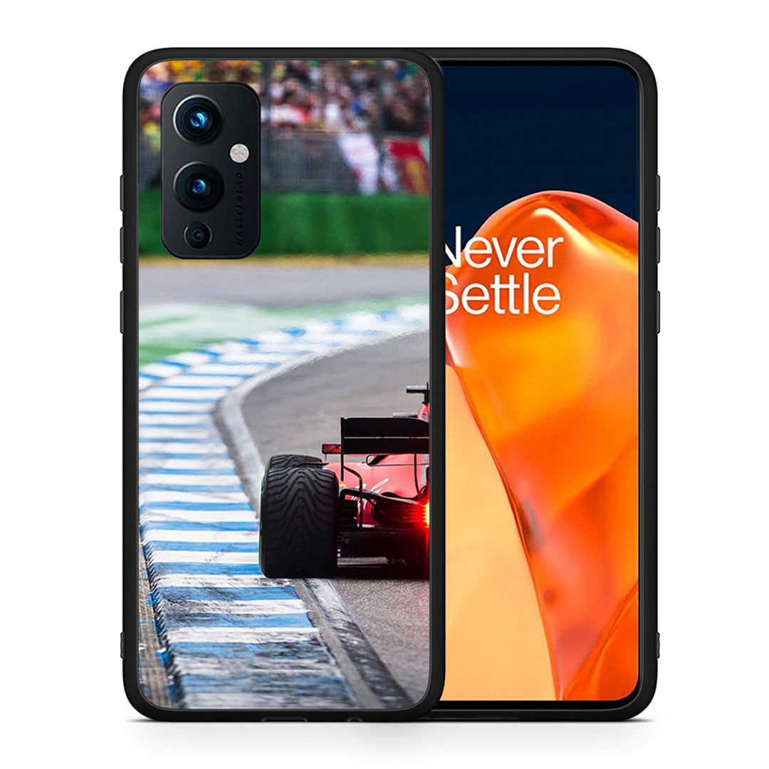 Θήκη OnePlus 9 Racing Vibes από τη Smartfits με σχέδιο στο πίσω μέρος και μαύρο περίβλημα | OnePlus 9 Racing Vibes case with colorful back and black bezels