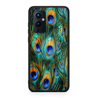 Thumbnail for OnePlus 9 Real Peacock Feathers θήκη από τη Smartfits με σχέδιο στο πίσω μέρος και μαύρο περίβλημα | Smartphone case with colorful back and black bezels by Smartfits