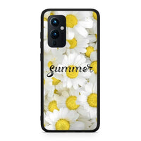 Thumbnail for OnePlus 9 Summer Daisies Θήκη από τη Smartfits με σχέδιο στο πίσω μέρος και μαύρο περίβλημα | Smartphone case with colorful back and black bezels by Smartfits