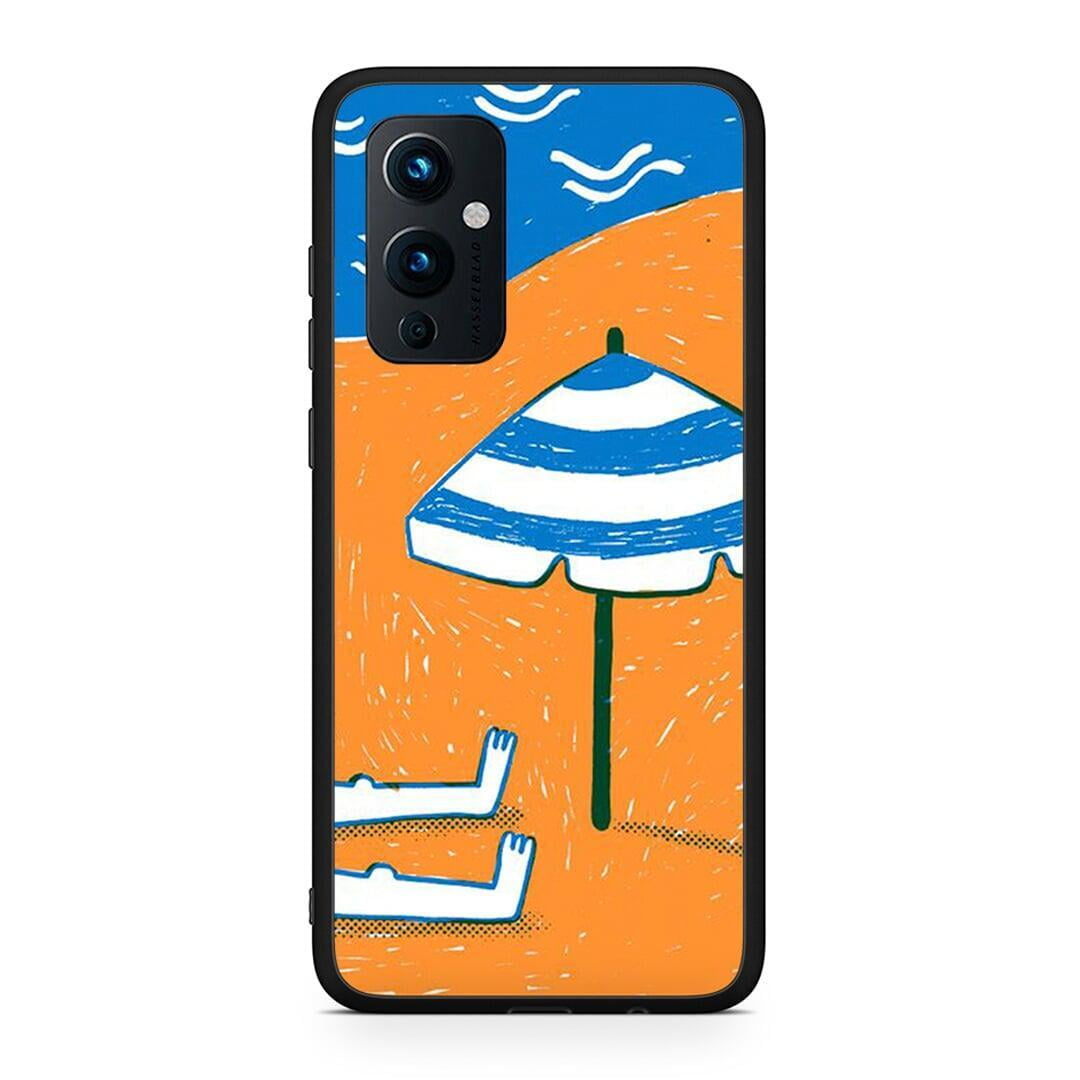 OnePlus 9 Summering Θήκη από τη Smartfits με σχέδιο στο πίσω μέρος και μαύρο περίβλημα | Smartphone case with colorful back and black bezels by Smartfits
