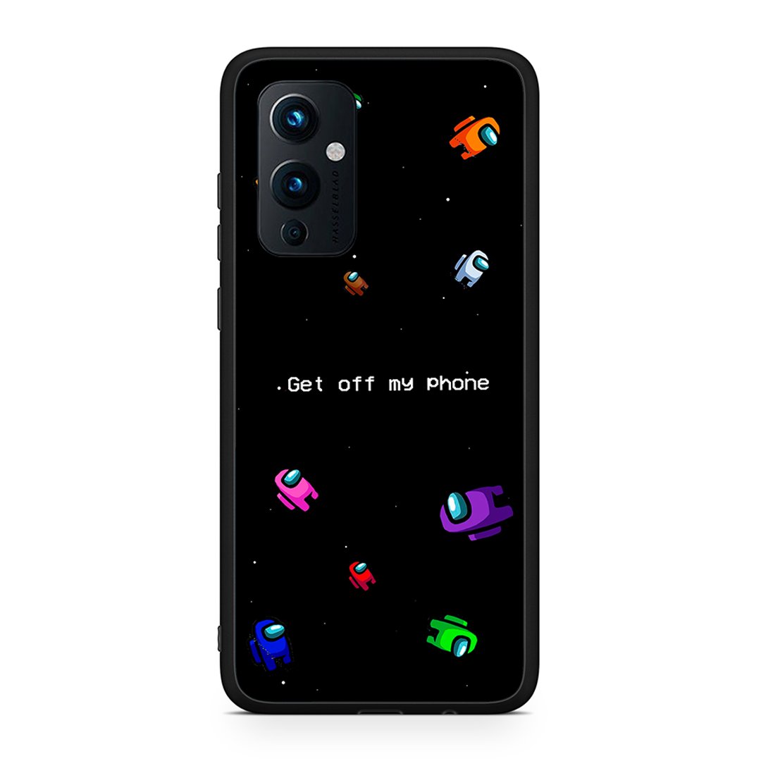 OnePlus 9 AFK Text θήκη από τη Smartfits με σχέδιο στο πίσω μέρος και μαύρο περίβλημα | Smartphone case with colorful back and black bezels by Smartfits