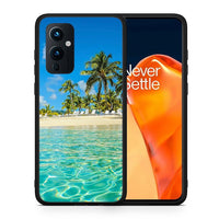 Thumbnail for Θήκη OnePlus 9 Tropical Vibes από τη Smartfits με σχέδιο στο πίσω μέρος και μαύρο περίβλημα | OnePlus 9 Tropical Vibes case with colorful back and black bezels