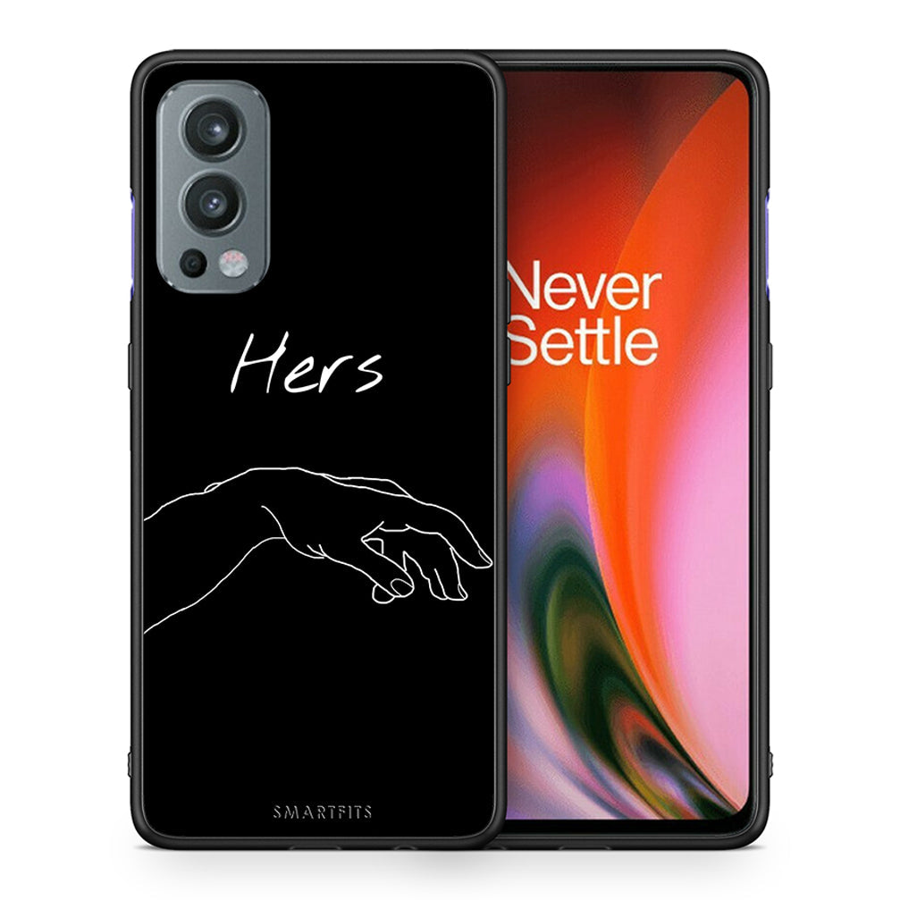 Θήκη Αγίου Βαλεντίνου OnePlus Nord 2 5G Aeshetic Love 1 από τη Smartfits με σχέδιο στο πίσω μέρος και μαύρο περίβλημα | OnePlus Nord 2 5G Aeshetic Love 1 case with colorful back and black bezels