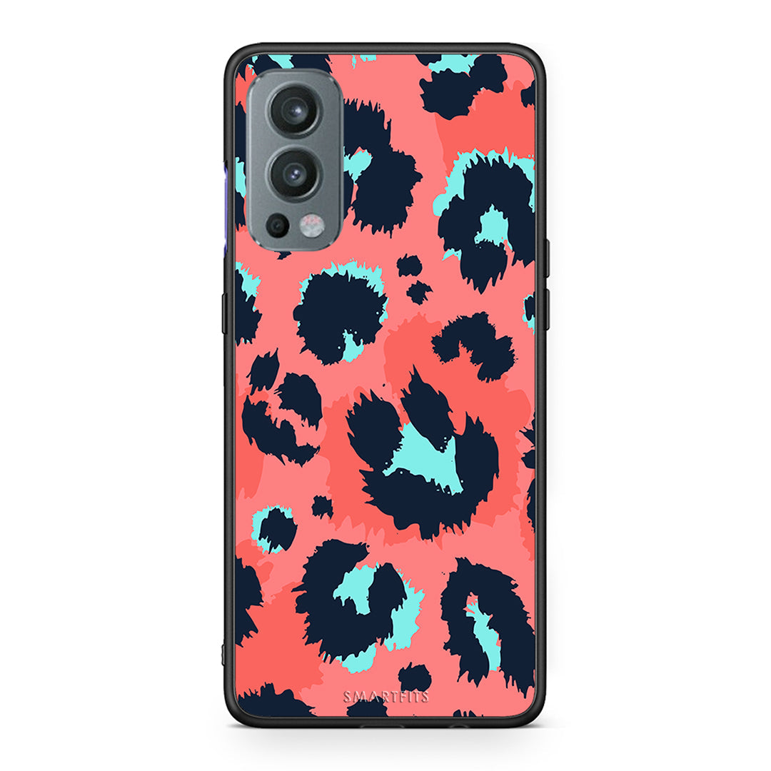 22 - OnePlus Nord 2 5G Pink Leopard Animal case, cover, bumper