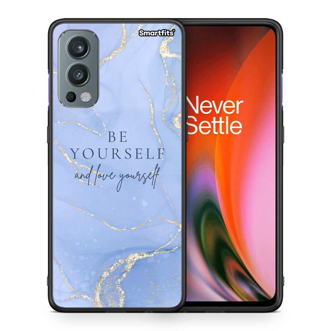 Θήκη OnePlus Nord 2 5G Be Yourself από τη Smartfits με σχέδιο στο πίσω μέρος και μαύρο περίβλημα | OnePlus Nord 2 5G Be Yourself case with colorful back and black bezels