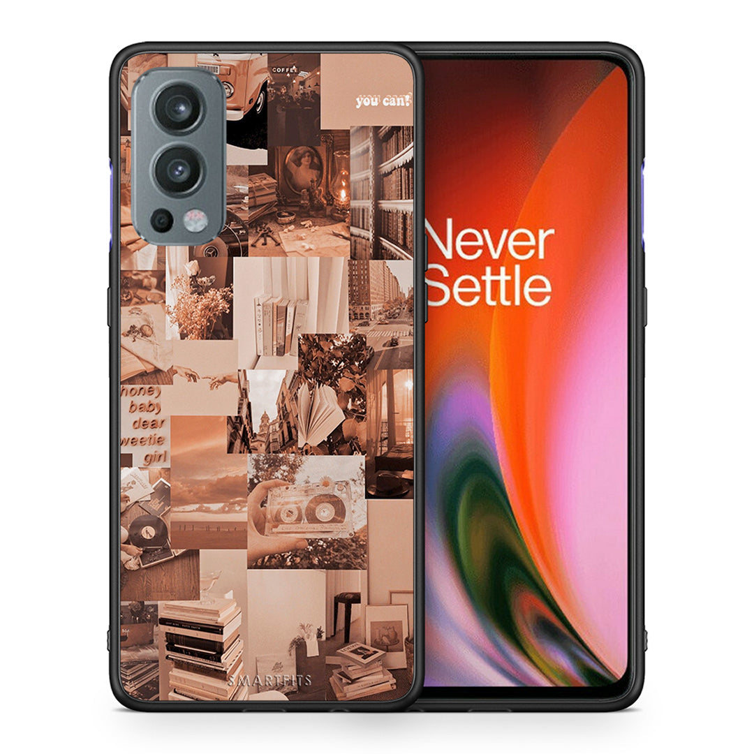 Θήκη Αγίου Βαλεντίνου OnePlus Nord 2 5G Collage You Can από τη Smartfits με σχέδιο στο πίσω μέρος και μαύρο περίβλημα | OnePlus Nord 2 5G Collage You Can case with colorful back and black bezels