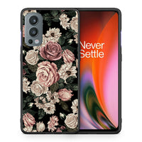 Thumbnail for Θήκη OnePlus Nord 2 5G Wild Roses Flower από τη Smartfits με σχέδιο στο πίσω μέρος και μαύρο περίβλημα | OnePlus Nord 2 5G Wild Roses Flower case with colorful back and black bezels