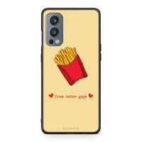 Thumbnail for OnePlus Nord 2 5G Fries Before Guys Θήκη Αγίου Βαλεντίνου από τη Smartfits με σχέδιο στο πίσω μέρος και μαύρο περίβλημα | Smartphone case with colorful back and black bezels by Smartfits