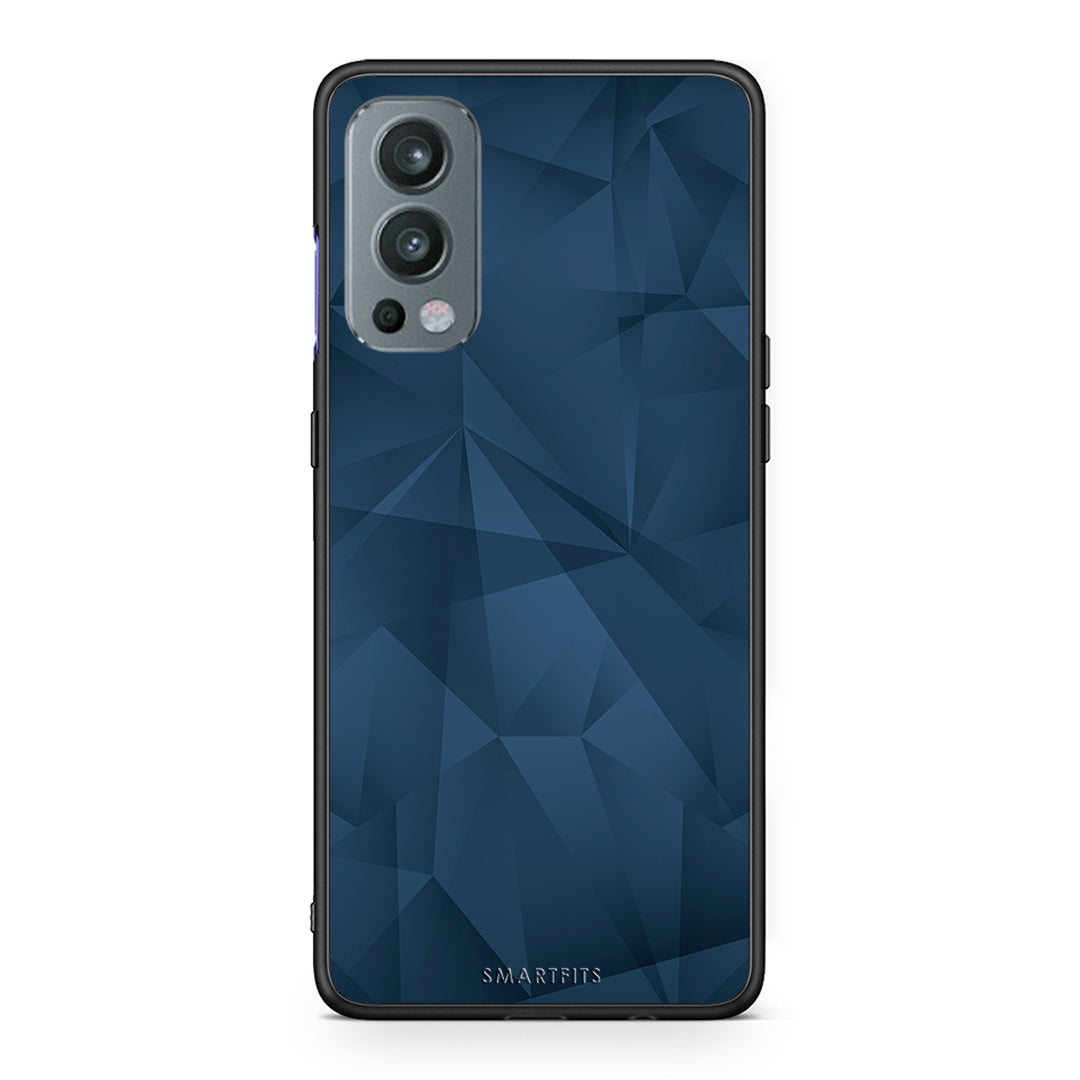 39 - OnePlus Nord 2 5G Blue Abstract Geometric case, cover, bumper