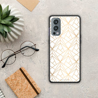 Thumbnail for Geometric Luxury White - OnePlus Nord 2 5G θήκη