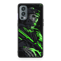 Thumbnail for OnePlus Nord 2 5G Green Soldier Θήκη Αγίου Βαλεντίνου από τη Smartfits με σχέδιο στο πίσω μέρος και μαύρο περίβλημα | Smartphone case with colorful back and black bezels by Smartfits
