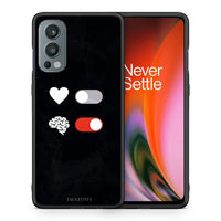 Thumbnail for Θήκη Αγίου Βαλεντίνου OnePlus Nord 2 5G Heart Vs Brain από τη Smartfits με σχέδιο στο πίσω μέρος και μαύρο περίβλημα | OnePlus Nord 2 5G Heart Vs Brain case with colorful back and black bezels