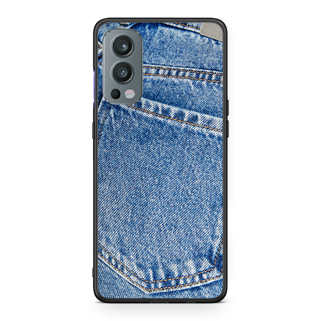 OnePlus Nord 2 5G Jeans Pocket θήκη από τη Smartfits με σχέδιο στο πίσω μέρος και μαύρο περίβλημα | Smartphone case with colorful back and black bezels by Smartfits