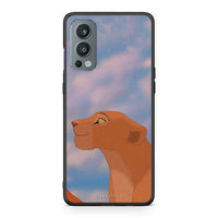 Thumbnail for OnePlus Nord 2 5G Lion Love 2 Θήκη Αγίου Βαλεντίνου από τη Smartfits με σχέδιο στο πίσω μέρος και μαύρο περίβλημα | Smartphone case with colorful back and black bezels by Smartfits