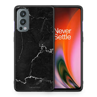 Thumbnail for Θήκη OnePlus Nord 2 5G Marble Black από τη Smartfits με σχέδιο στο πίσω μέρος και μαύρο περίβλημα | OnePlus Nord 2 5G Marble Black case with colorful back and black bezels