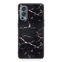 Thumbnail for 4 - OnePlus Nord 2 5G Black Rosegold Marble case, cover, bumper