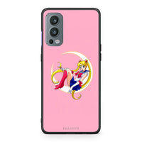 Thumbnail for OnePlus Nord 2 5G Moon Girl θήκη από τη Smartfits με σχέδιο στο πίσω μέρος και μαύρο περίβλημα | Smartphone case with colorful back and black bezels by Smartfits