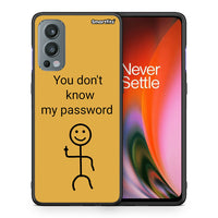 Thumbnail for Θήκη OnePlus Nord 2 5G My Password από τη Smartfits με σχέδιο στο πίσω μέρος και μαύρο περίβλημα | OnePlus Nord 2 5G My Password case with colorful back and black bezels