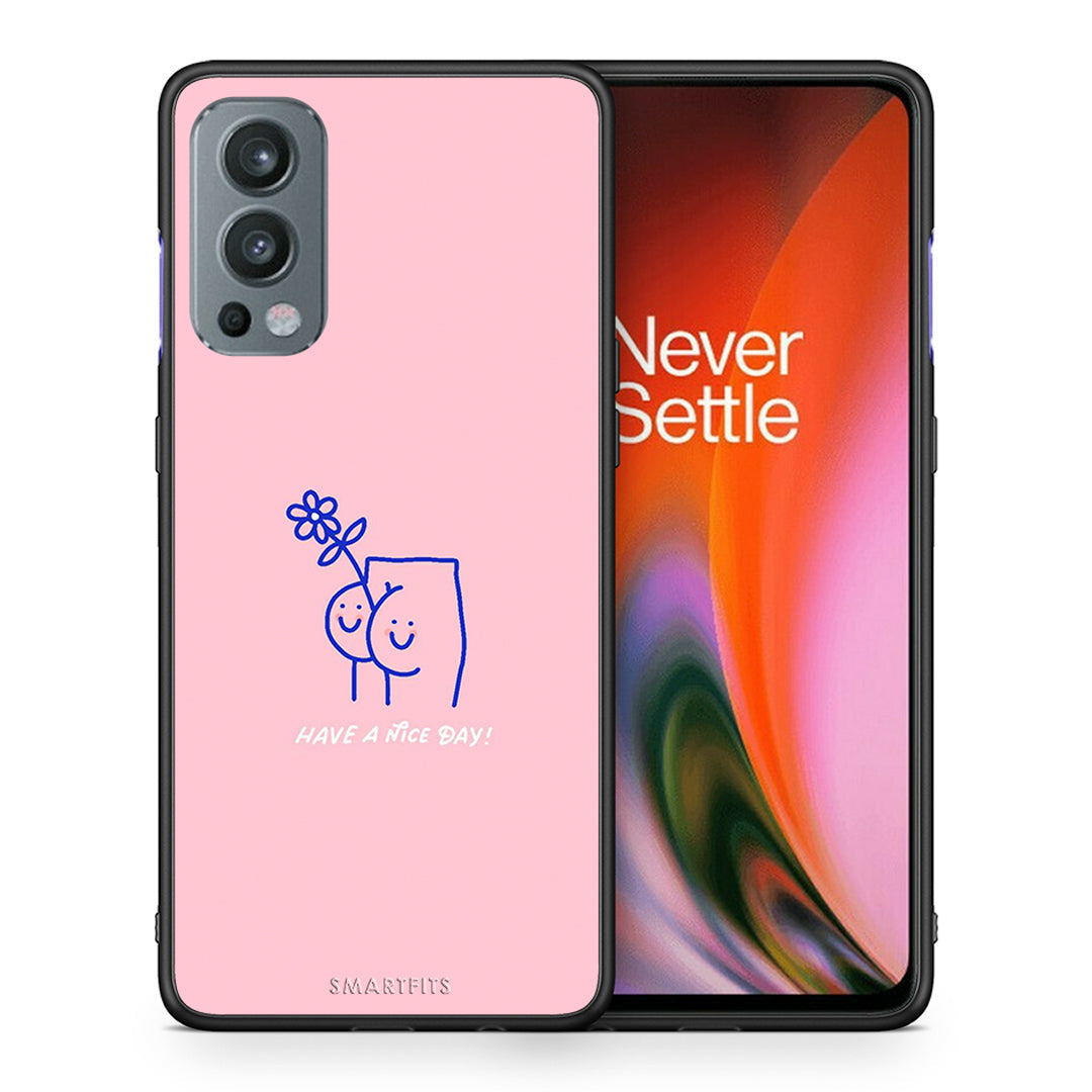 Θήκη OnePlus Nord 2 5G Nice Day από τη Smartfits με σχέδιο στο πίσω μέρος και μαύρο περίβλημα | OnePlus Nord 2 5G Nice Day case with colorful back and black bezels