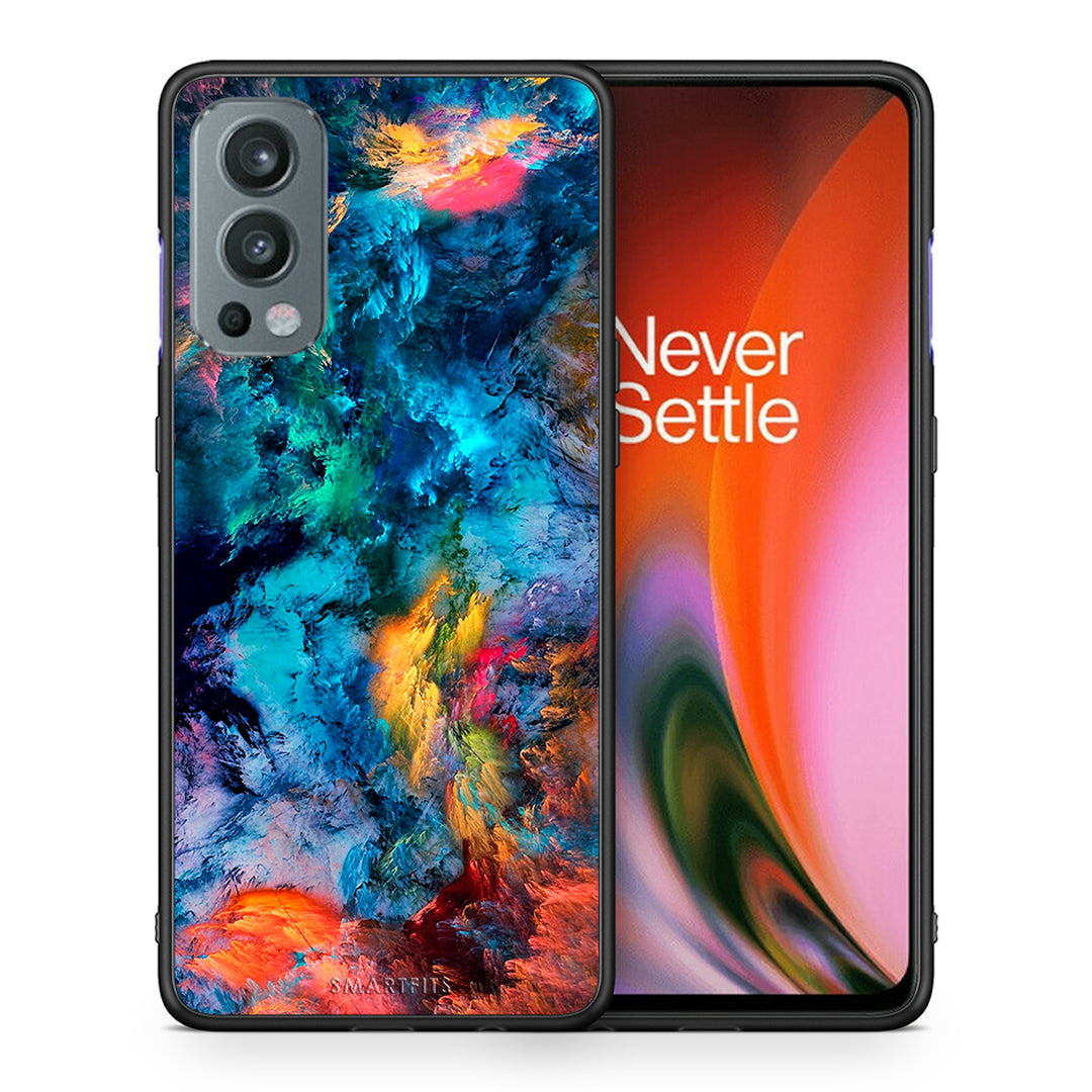 Θήκη OnePlus Nord 2 5G Crayola Paint από τη Smartfits με σχέδιο στο πίσω μέρος και μαύρο περίβλημα | OnePlus Nord 2 5G Crayola Paint case with colorful back and black bezels