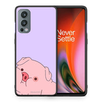 Thumbnail for Θήκη Αγίου Βαλεντίνου OnePlus Nord 2 5G Pig Love 2 από τη Smartfits με σχέδιο στο πίσω μέρος και μαύρο περίβλημα | OnePlus Nord 2 5G Pig Love 2 case with colorful back and black bezels