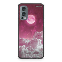 Thumbnail for OnePlus Nord 2 5G Pink Moon Θήκη από τη Smartfits με σχέδιο στο πίσω μέρος και μαύρο περίβλημα | Smartphone case with colorful back and black bezels by Smartfits