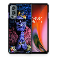 Thumbnail for Θήκη OnePlus Nord 2 5G Thanos PopArt από τη Smartfits με σχέδιο στο πίσω μέρος και μαύρο περίβλημα | OnePlus Nord 2 5G Thanos PopArt case with colorful back and black bezels
